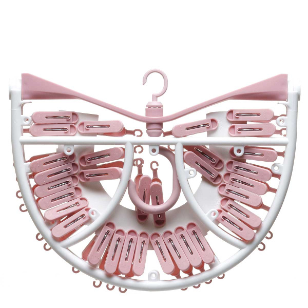 Вешалка раскл.овал 33*45см NA2567 с 32 прищеп.(120