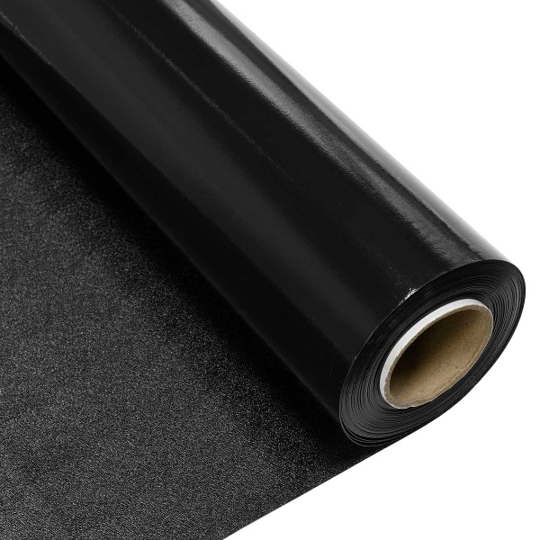 Клеенка Прозрачная 0,8мм*0,8*20м BL-0701 ЧЕРНАЯ без рисунка