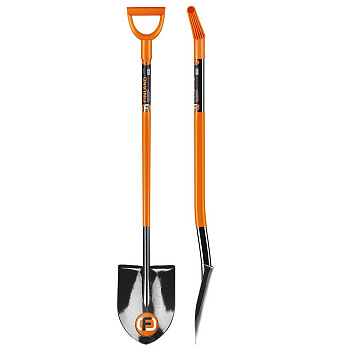 Лопата штыковая сварн с овальным черенком круглым штыком FINLAND 1931