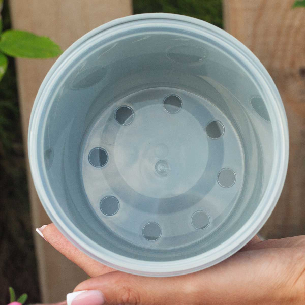 Кашпо Fleurs 1,3 л Серый жемчуг КШ-3681 х18 