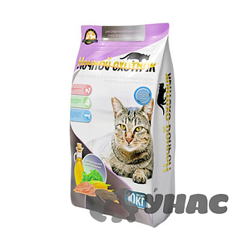 Ночной охотник Корм сухой для стерилизованных кошек и кастрированных котов 10кг