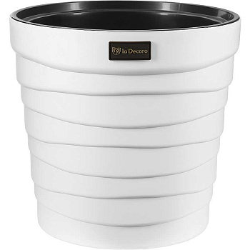 Кашпо БАРХАН 7,5л Белый КШ-4364 х8 