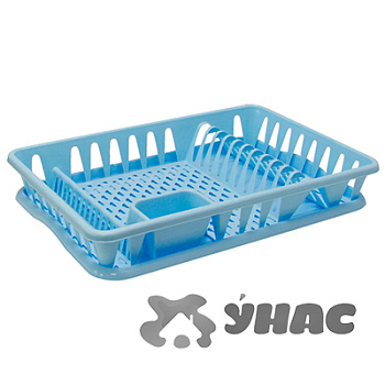 Сушилка для посуды БОЛЬШАЯ голубой М1169 (14)