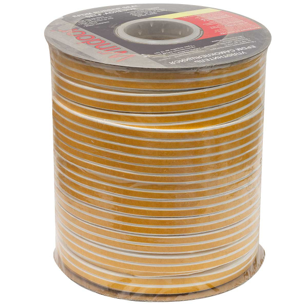 Уплотнитель PROFITRAST/WINDOOR Е бел. 9*4мм 200м(6