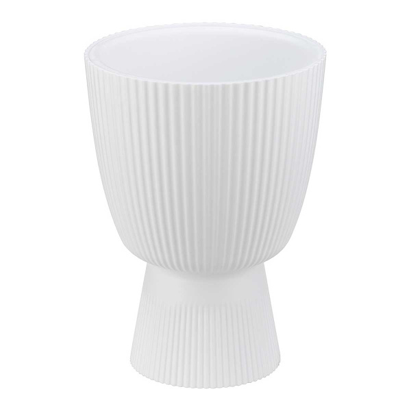 Кашпо ВЕЛЬВЕТ D180мм 1,9л со вставкой Белый М3269 х8 