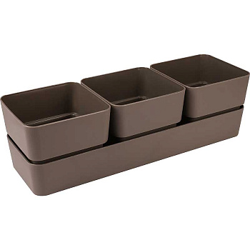 Кашпо Фиори Трио Мокачино КШ-0523 х12 