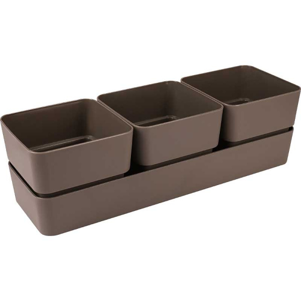 Кашпо Фиори Трио Мокачино КШ-0523 х12 