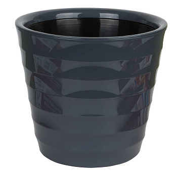 Горшок "Лаура" 9л Антрацит Ливингрин ЛР27-12(1) 