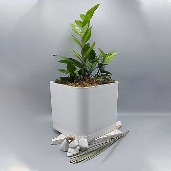 Горшок 2,1 л белый 104/15-1 х12 