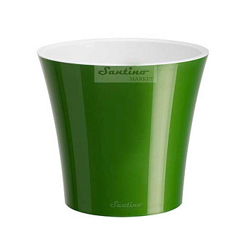 Кашпо АРТЕ 0,6л Зеленое золото белый Сантино х45 