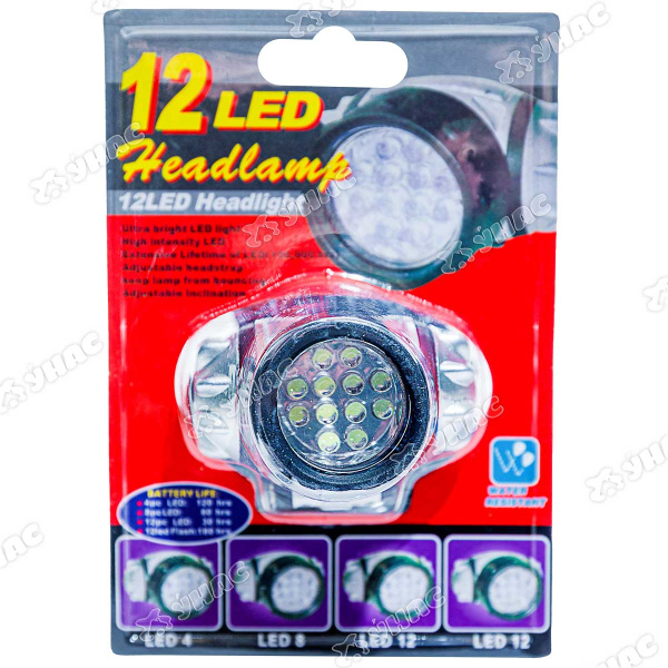 Фонарик налобный 10LED NA1832(100)