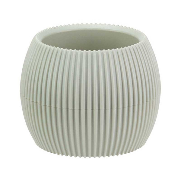 Кашпо ПИКАНТО 14,5см 0,7л бел ротанг М3212 х8 