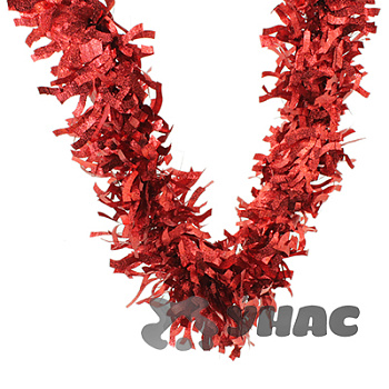 Мишура YT15-12С красный"Волна" 2м d-8см (зап10шт)(300)