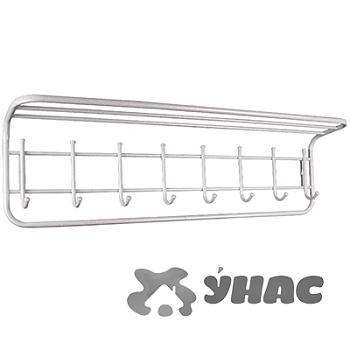 Вешалка с полкой 100см белый ВСП169Б 980х220х265мм х1