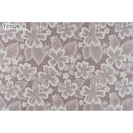 Клеенка тканая основа 125*25м ДУЭТ 1026/8 (беж, цветы) Тверь