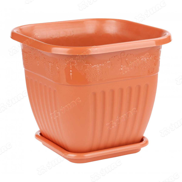 Горшок ЛОЗАННА 5л с подст квадрат КОР БШ7415 (20) 