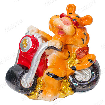 Копилка 3135 Тигр на мотоцикле 12см (96)