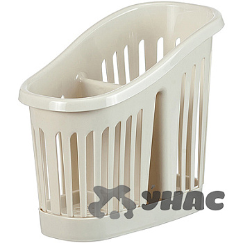 Сушилка для столовых приборов 2-х секционный Белый Ротанг М1165
