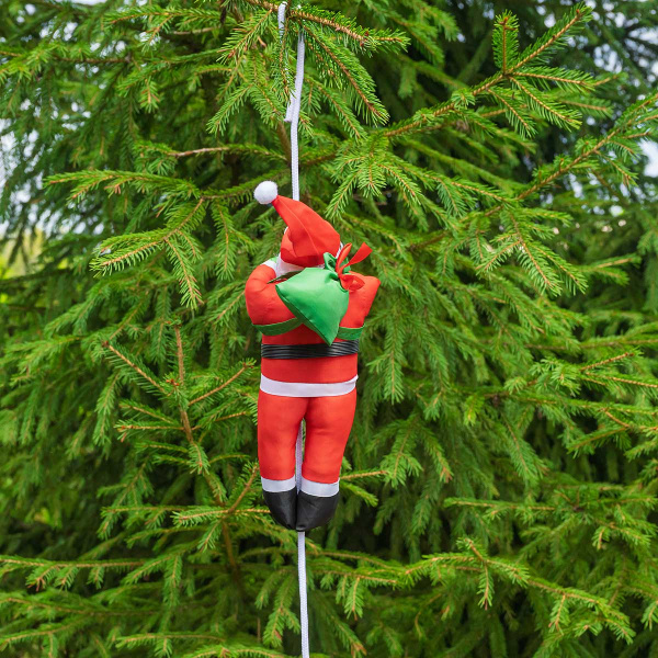 Игрушка-украшение СК-32 Дед мороз 30см на веревке (можно использовать как уличное украшение) (100)