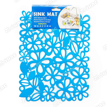 Коврик для раковины 24*29,5см силикон 1944NA(240)