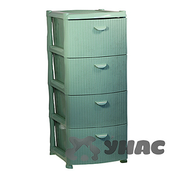 Комод 4-х секционный Вязание Фисташковый М2817