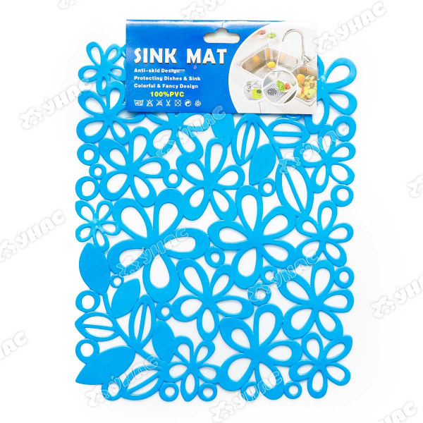 Коврик для раковины 24*29,5см силикон 1944NA(240)