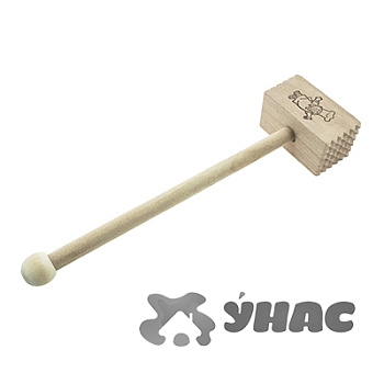 Молоток кухонный для отбивания мяса деревянный NA624