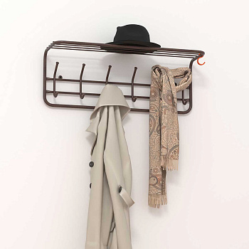 Вешалка с полкой 80см цвет коричневый ВСП7 К х1