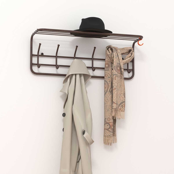 Вешалка с полкой 80см цвет коричневый ВСП7 К х1