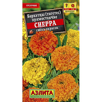 Бархатцы Сиерра прямостоячие смесь Аэлита Ц 