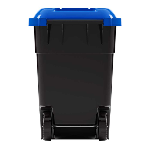 Контейнер для ТБО 65л на колесах ч-синий БШ4664