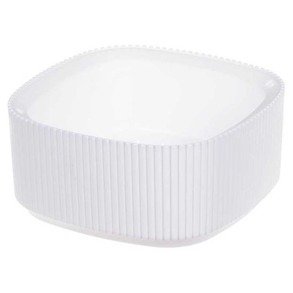 Кашпо СТРИП 165х165 0,9л со вставкой Белый М3249 х16 