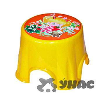 Табурет "Пенек" детский с рисунком Эльфпласт 163 (20) 