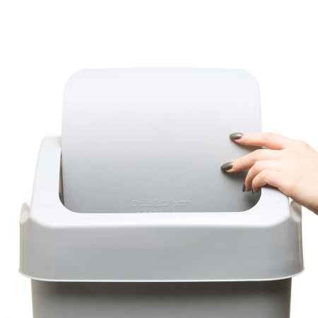 Контейнер для мусора Step 25 л с крышкой-маятником Серый