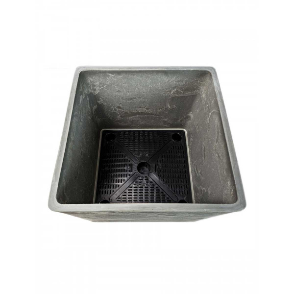 Горшок 6,5 л светлый древесный уголь H-16UF20-1сду 