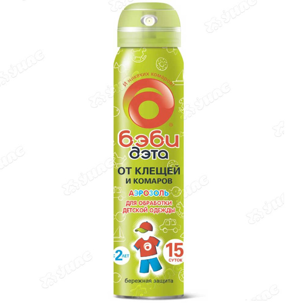 Аэрозоль от комаров, клещей БЭБИДЭТА 100мл (24)