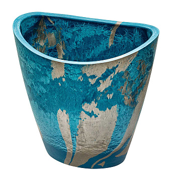 Вазон 2,5 л бирюза+шоколад R-16YB20бш 