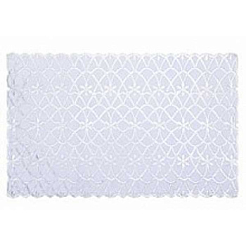 Салфетка 30*46 ажурная лейс прямоугольник белая LO-1011U