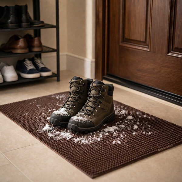 Коврик из щетинистого покрытия 45х75 см Коричневый (20 шт/уп)