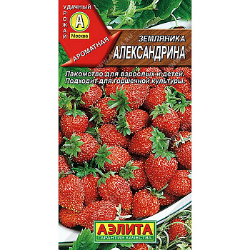 Семена Земляника Александрина 0,03г "Лидер" Аэлита Цх10