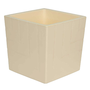 Горшок "Квадро" 1,2л Ваниль КВ12-31 Ливингрин (16) 