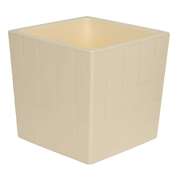 Горшок "Квадро" 1,2л Ваниль КВ12-31 Ливингрин (16) 