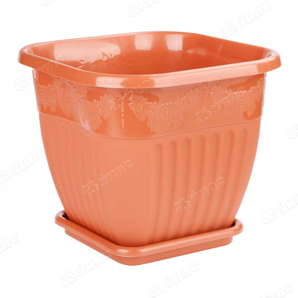 Горшок ЛОЗАННА 8л с подст квадрат КОР БШ7416 (16) 