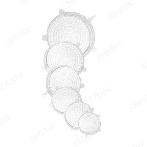 Крышки силиконовые универсальные 6шт 7-20см 406AL(120) 