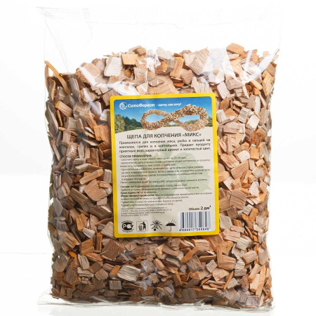 Щепа для копчения МИКС (Ольха/Бук) 2л х 24