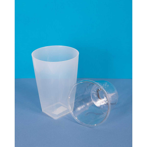 Кашпо "Грейс" d15 Прозрачный ПластАвеню 