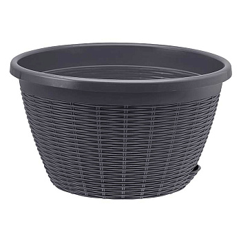 Кашпо Подвесное 4,5л антрацит без подвеса КШ-6448 ВМС х20