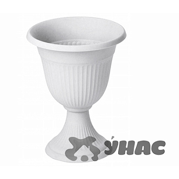 Кашпо-вазон Ливия 300 мм 7л высокий мраморный М3202