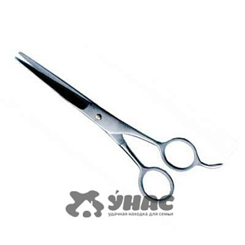 Ножницы Н 03-3У парикмахерские, цельнометаллические (с ушком) 