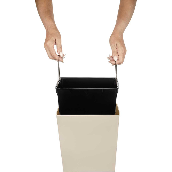 Горшок КУБ 4,2л 177х177мм Калифорнийский миндаль х6 